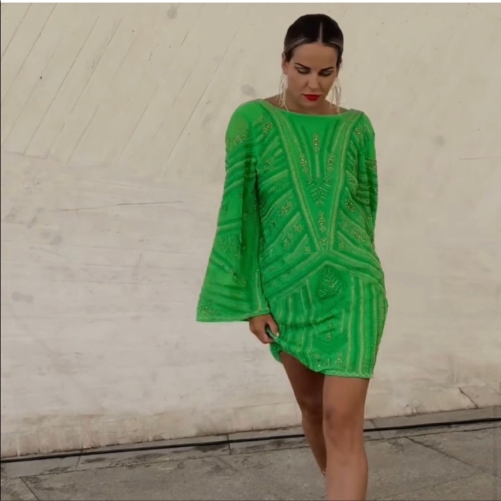 SOLD!!! SOLD!!! SOLD!!!New Zara Beaded Tunic Dress M/L